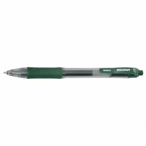 ABILITY ONE 7520-01-682-6563 Gel Pen, Pen Tip 0.7 mm, Plastic, Green, Pen Grip Textured Cushion | CF2BUC 55XC71