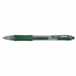 ABILITY ONE 7520-01-682-6563 Gel Pen, Pen Tip 0.7 mm, Plastic, Green, Pen Grip Textured Cushion | CF2BUC 55XC71