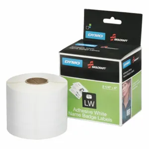 ABILITY ONE 7530-01-657-8884 Precut Label Roll Cartridge, 4 x 2 1/8 Inch Size, Thermal Film, Black On White | CN7YKZ 490Z45