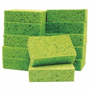 ABILITY ONE 7920-00-559-8463 Cellulose Sponge, Size 5-3/4 x 3-5/8 Inch, Green, PK 60 | CF2NCL 55VC61