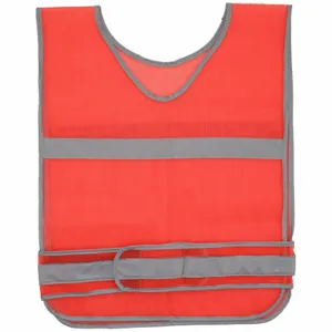 ABILITY ONE 8415-00-177-4974 High Visibility Vest, ANSI Class 2, U, Universal, Orange, Mesh Cotton, Over-the-Head, 2 | CN7YTR 5MN46