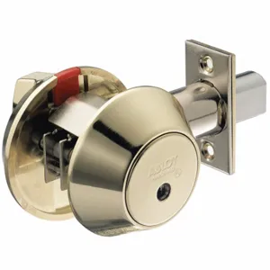 ABLOY ME155T 605-KD Tubular Standard Deadbolt, 1, Bright Brass, Protec2, Different | CN7ZEV 404L74