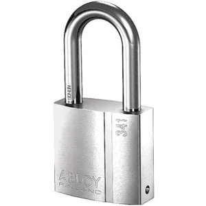 ABLOY PL341/50B-KA Keyed Padlock 2 inch H U-Shape Plated Brass | AG4YDW 35GP66