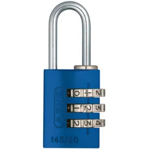 ABUS 145/20 Blue Combination Padlock Side blue/Silver | AJ2HWV 5JKT1