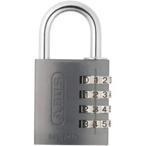 ABUS 145/40 Black Combination Padlock Side Black/Silver | AJ2HXE 5JKU0