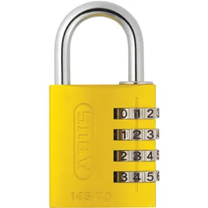 ABUS 145/40 Yellow Combination Padlock Side Black/Silver | AJ2HXF 5JKU1