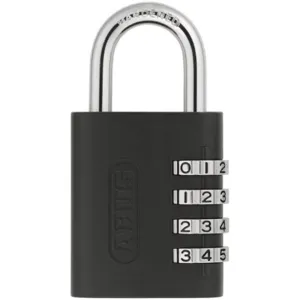 ABUS 158KC Combination Padlock Side Black/Silver | AG9CFP 14J899