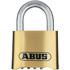 ABUS 180IB/50 Combination Padlock Bottom Black/Silver | AG9CFL 14J895