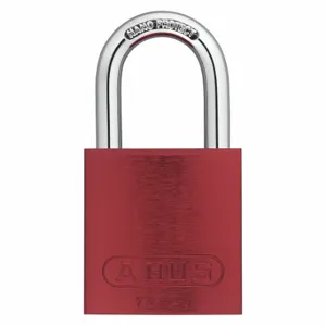 ABUS 19319 Keyed Padlock, Keyed Different, Aluminum, Std Body Body Size, Hardened Steel, Std, Red | CN7ZLM 45WP30