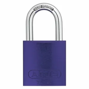 ABUS 19330 Keyed Padlock, Keyed Alike, Aluminum, Std Body Body Size, Hardened Steel, Std, Purple | CN7ZFW 45WP42