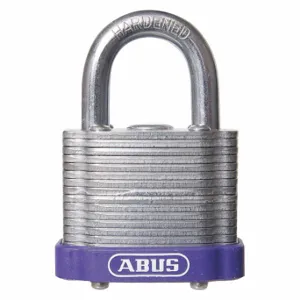 ABUS 19689 Keyed Padlock, Keyed Alike, Steel, Std Body Body Size, Hardened Steel, Extended, Purple | CN7ZKT 45WN73