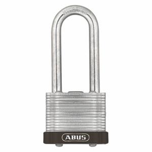 ABUS 19356 Keyed Padlock, Keyed Different, Steel, Std Body Body Size, Hardened Steel, Extended, Brown | CN7ZJL 45WN88