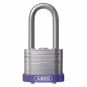 ABUS 19357 Keyed Padlock, Keyed Different, Steel, Std Body Body Size, Hardened Steel, Extended | CN7ZJH 45WN89