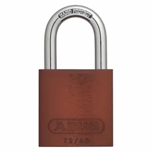 ABUS 19367 Keyed Padlock, Keyed Different, Aluminum, Std Body Body Size, Hardened Steel, Std, Brown | CN7ZHB 45WP18