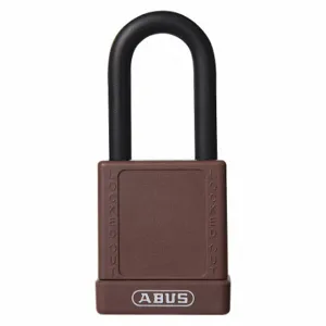 ABUS 19613 Lockout Padlock, Keyed Alike, Aluminum, Std Body Body Size, Hardened Steel, Std, Brown | CN7ZLA 45WM54