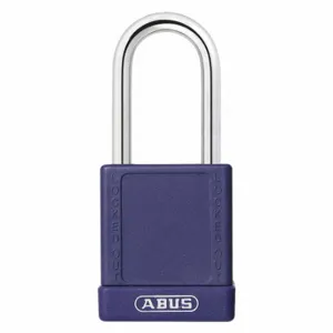 ABUS 19628 Lockout Padlock, Keyed Different, Aluminum, Std Body Body Size, Hardened Steel, Std | CN7ZMC 45WM69