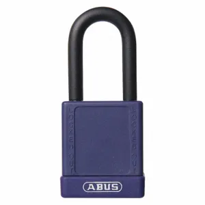 ABUS 19665 Lockout Padlock, Keyed Different, Aluminum, Long Body Body Size, Hardened Steel, Std | CN7ZLE 45WN27