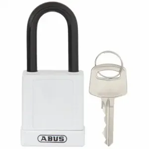 ABUS 20039 Keyed Padlock, Keyed Alike, Brass, Std Body Body Size, Hardened Steel, Std, White | CN7ZGF 459T36