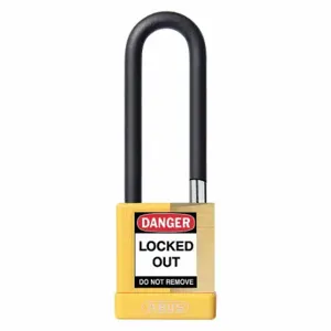 ABUS 20087 Keyed Padlock, Keyed Different, Brass, Std Body Body Size, Hardened Steel, Extended | CN7ZLZ 459T82