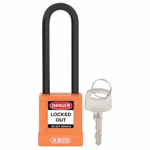 ABUS 20094 Keyed Padlock, Keyed Different, Brass, Std Body Body Size, Hardened Steel, Extended | CN7ZHX 459T89