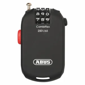 ABUS 2501/65 Cable Lock, 2 ft Cable Length, 1/16 Inch Cable Dia, Steel | CN7ZFM 466N79