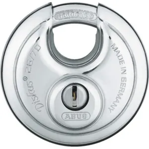 ABUS 26/70 KD Diskus Padlock 3/4 Inch H KD Silver 5 Pin | AD2RAP 3TMP2