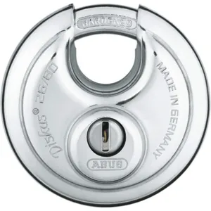 ABUS 26/80 KA Diskus Padlock 11/16 Inch H KA Silver | AD2RAV 3TMP7