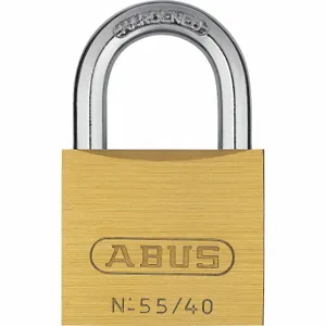 ABUS 55176 Solid Brass Padlock Keyed Alike, 7/8 Inch Vertical Shackle Clearance | CN7ZMR 60UF90