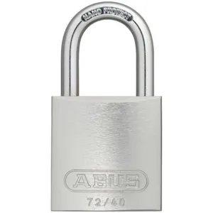 ABUS 72 /40 KD Silver Lockout Padlock Keyed Different Silver 1/4 Inch Diameter | AF2GYM 6TRW0