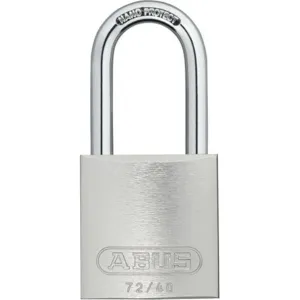 ABUS 72 HB/40-40 KD Silver Lockout Padlock Keyed Different Silver 1/4 Inch Diameter | AF2GYP 6TRW2