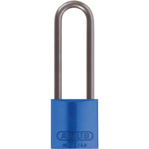 ABUS 72 HB/40-75 KD Blue Lockout Padlock Keyed Different Blue 1/4 Inch Diameter | AE6PZG 5UKL1