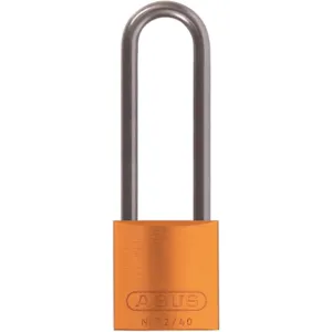 ABUS 72 HB/40-75 KA Orange Lockout Padlock Keyed Alike Orange 1/4 Inch Diameter | AE6PZU 5UKN2