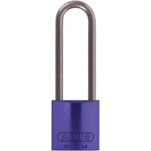 ABUS 72 HB/40-75 KD Purple Lockout Padlock Keyed Different Purple 1/4 Inch Diameter | AE6PZQ 5UKL9