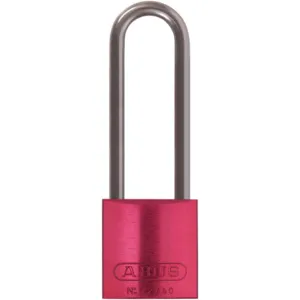 ABUS 72 HB/40-75 KD Red Lockout Padlock Keyed Different Red 1/4 Inch Shackle Diameter | AE6PZE 5UKK9