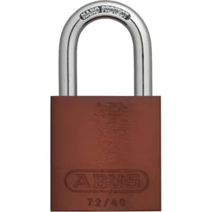 ABUS 72 /40 KA Brown Lockout Padlock Keyed Alike Brown 1/4in. Diameter | AE6QBF 5UKT6