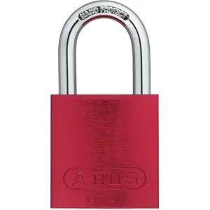 ABUS 72 /40 KD Red Lockout Padlock Keyed Different Red 1/4 Inch Shackle Diameter | AE6QAP 5UKR1