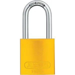 ABUS 72HB/40-40 KAx12 Yellow Lockout Padlock Keyed Alike Yellow 1/4in. - Pack Of 12 | AA6UEP 14Z362