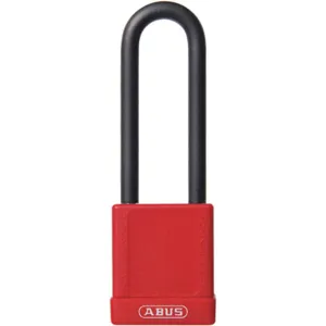 ABUS 74HB/40-75 KA RED Lockout Padlock Aluminium Red Key Alike | AG6DDT 35MD52