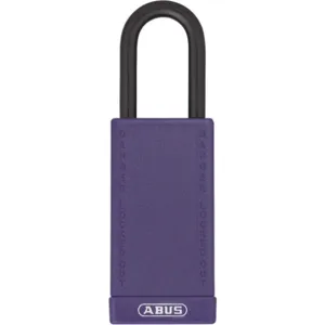 ABUS 74LB/40 KA PURPLE Lockout Padlock Purple 1/4 Inch Key Alike | AG6DEJ 35MD67