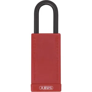 ABUS 74LB/40 KA RED Lockout Padlock Red 1/4 Inch Key Alike | AG6DEB 35MD60