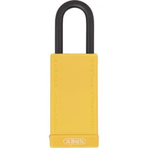 ABUS 74LB/40 KA YELLOW Lockout Padlock Yellow 1/4 Inch Key Alike | AG6DEC 35MD61