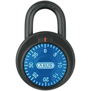 ABUS 78/50 Blue Combination Padlock Front Black/Silver | AG9CFR 14J902