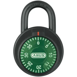 ABUS 78/50 Green Combination Padlock Front Black/Silver | AG9CFT 14J903