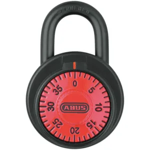 ABUS 78/50 Red Combination Padlock Front Black/Silver | AG9CFQ 14J901