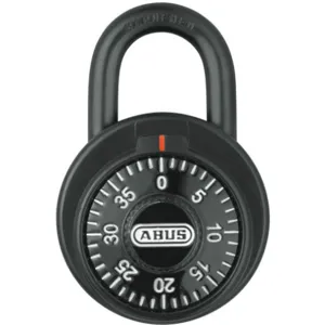 ABUS 78/50 KC Combination Padlock Front Black/Silver | AJ2HXM 5JKU7