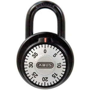 ABUS 78/50 Combination Padlock Front Black/Silver | AJ2HXL 5JKU6