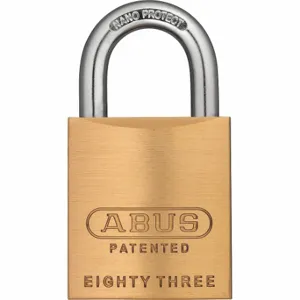 ABUS 83638 Solid Brass Rekeyable Padlock, 1 Inch Vertical Shackle Clearance | CN7ZMT 60UF97