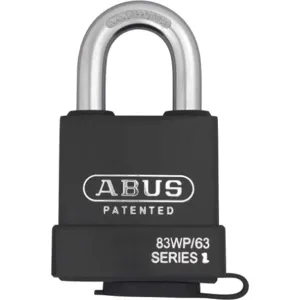 ABUS 83WP/63 KD Keyed Padlock Different 2-1/2 Width | AJ2JWF 6WNX9