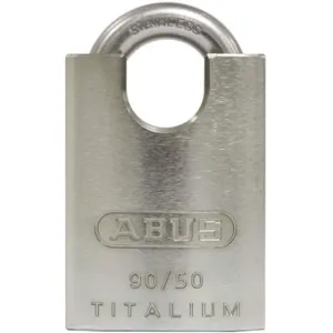 ABUS 90RK/50 KA Lockout Padlock Keyed Alike Silver 2-3/8 Height | AJ2JWJ 6WNY2