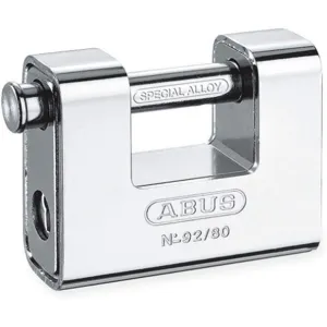 ABUS 92/80 KD U-shaped Keyed Padlock 9/16 Inch H Kd | AD2RBG 3TMV6